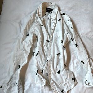 Fun Men's Dinosaur Dress Shirt